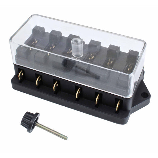 Scatola portafusibili standard, generic porta fusibile, per auto barca marina, a 6 vie Satra