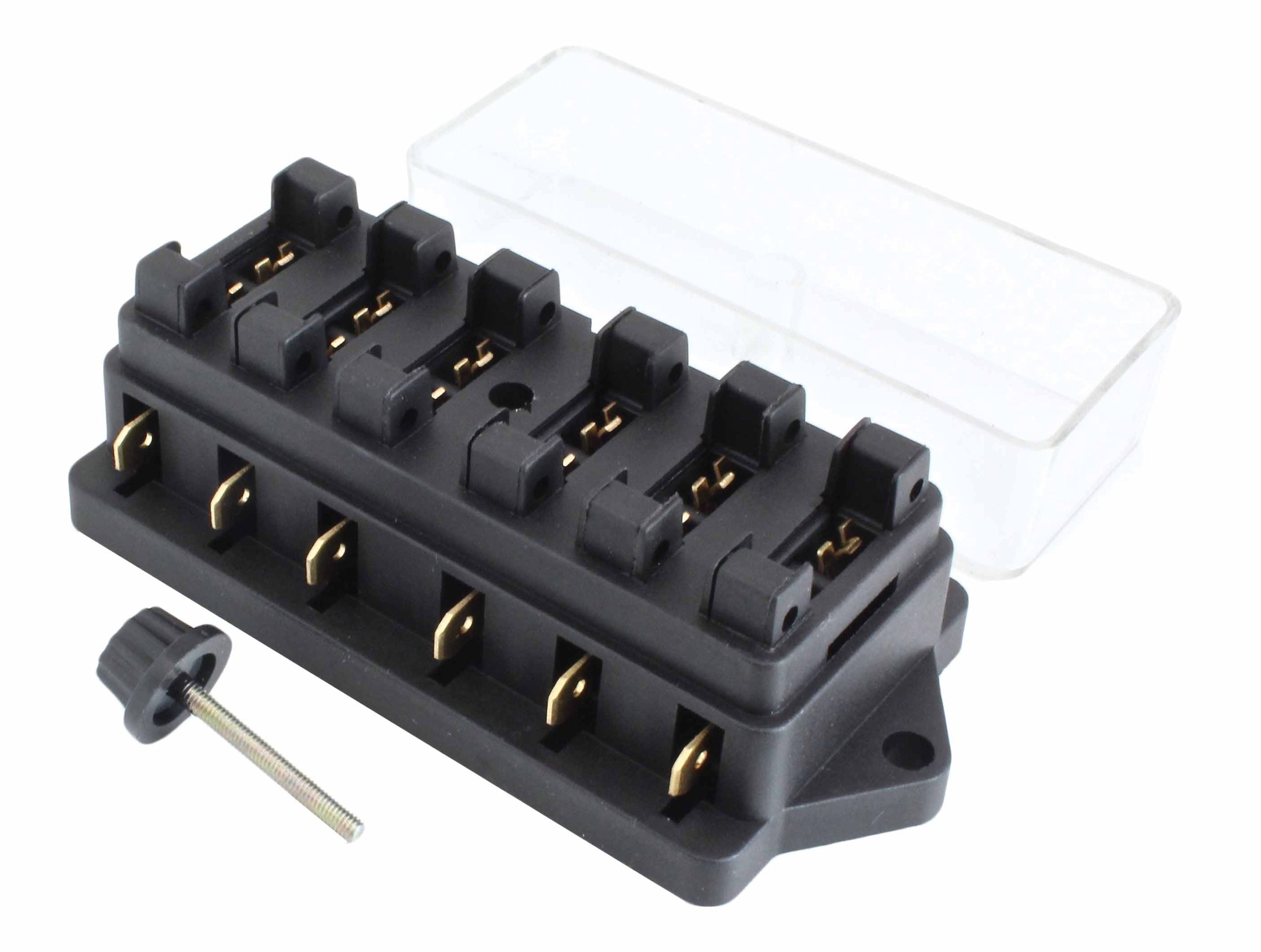 Scatola portafusibili standard, generic porta fusibile, per auto barca marina, a 6 vie Satra