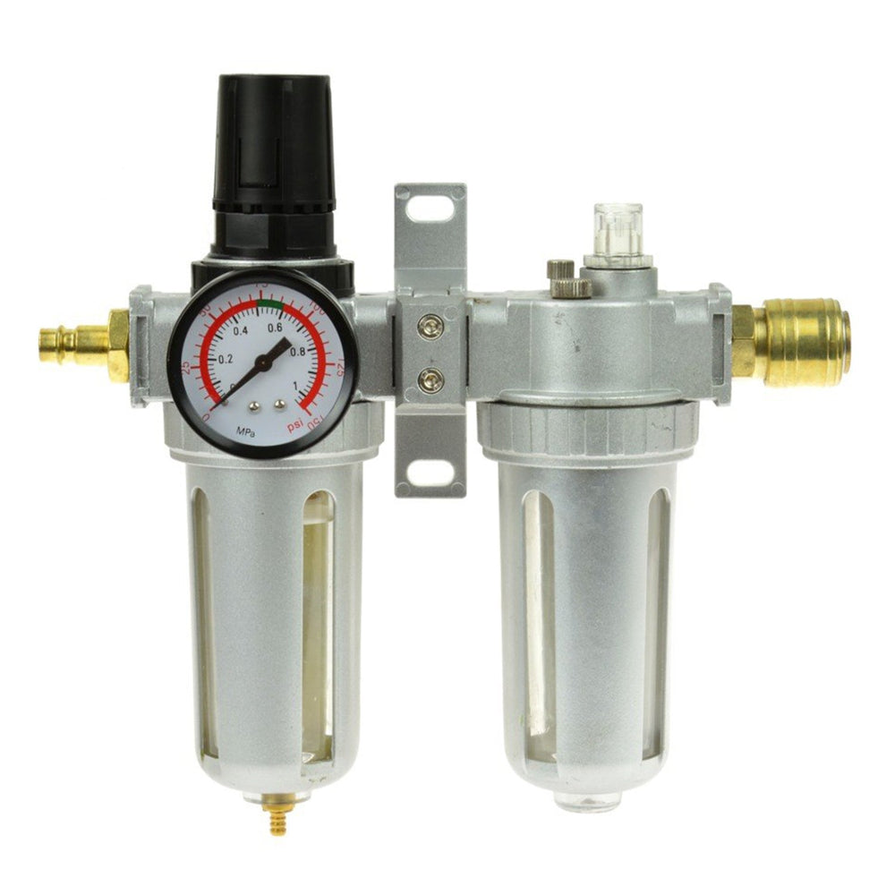 Separatore d'acqua e olio ad aria compressa, riduttore di pressione per compressore, filtro regolatore con manometro 1/2 " Geko