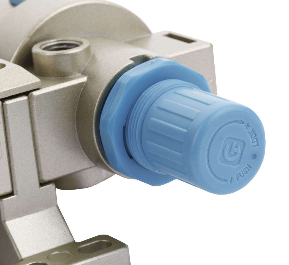Separatore d'acqua e olio ad aria compressa, riduttore di pressione per compressore, filtro regolatore con manometro 1/2" P-620