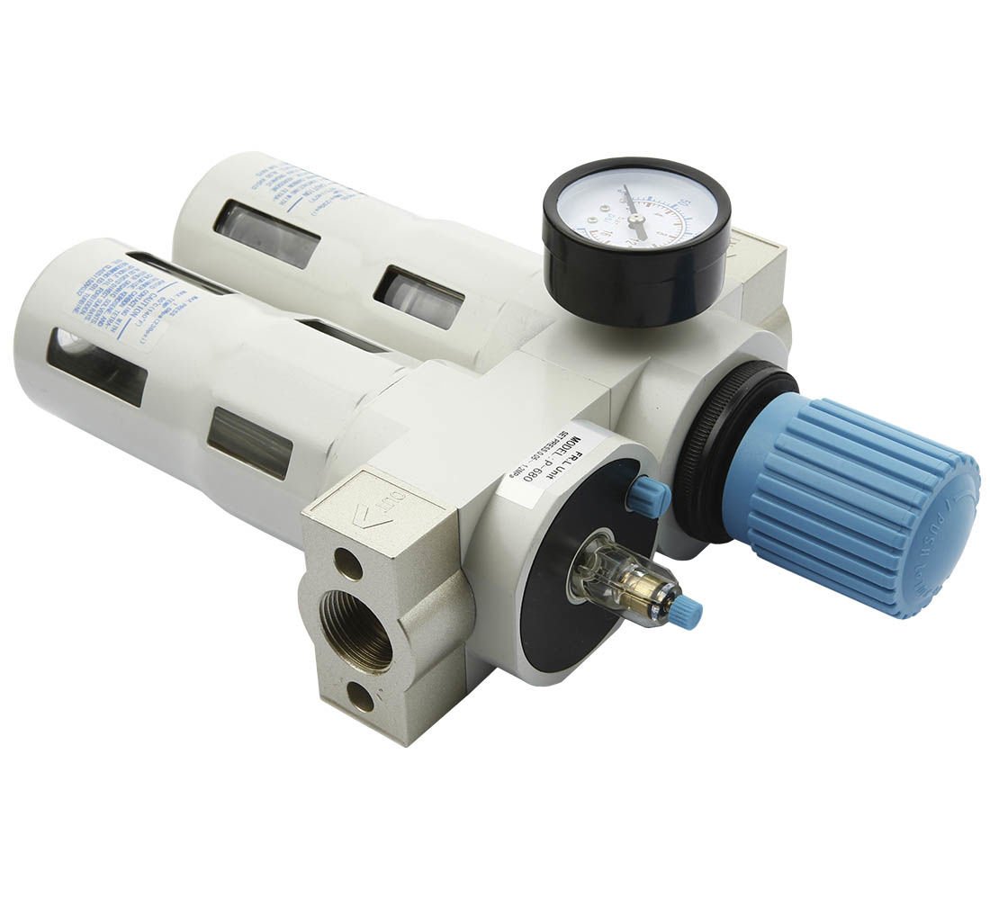 Separatore d'acqua e olio ad aria compressa, riduttore di pressione per compressore, filtro regolatore con manometro 3/4 " P-680 Pro Maxi