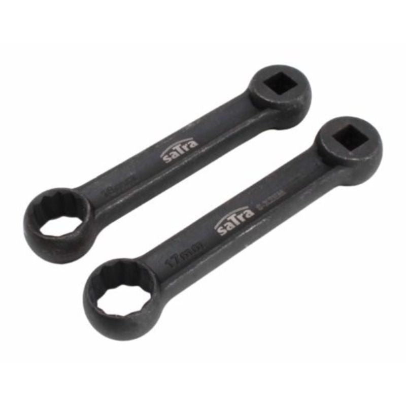 Serie di chiavi a doppio anello, dritte, a 12 punti, 16-17 mm compatibili con MERCEDES