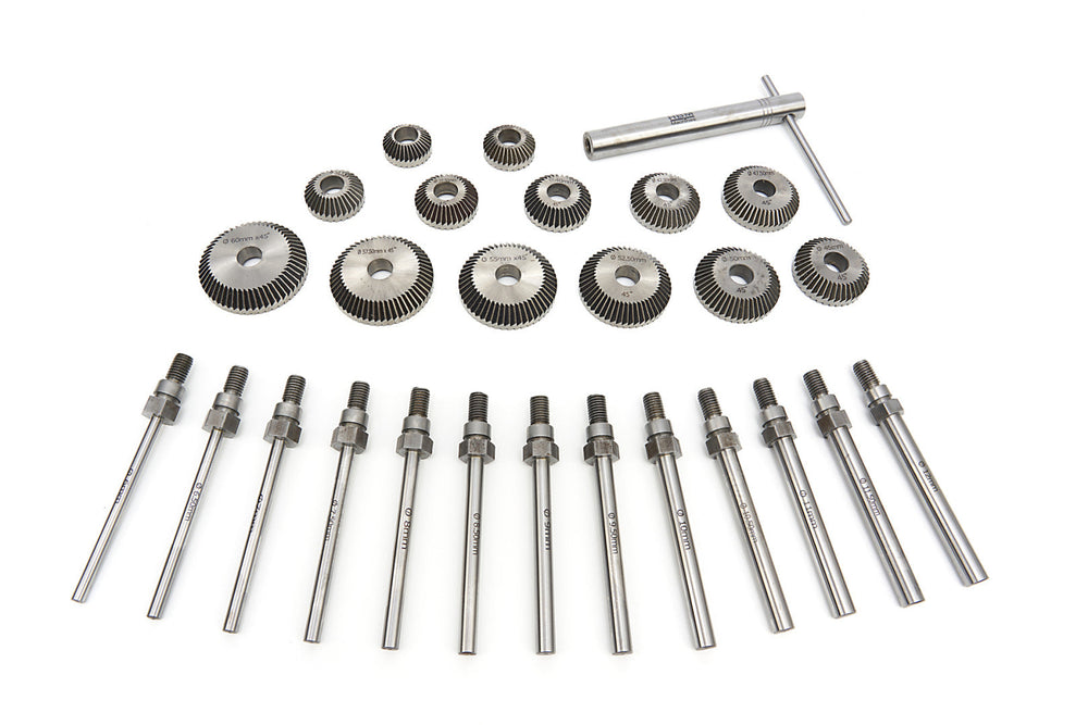 Set-kit di frese per rettifica sedi valvole auto, taglierina, strumenti per la riparazione valvole 13 pezzi