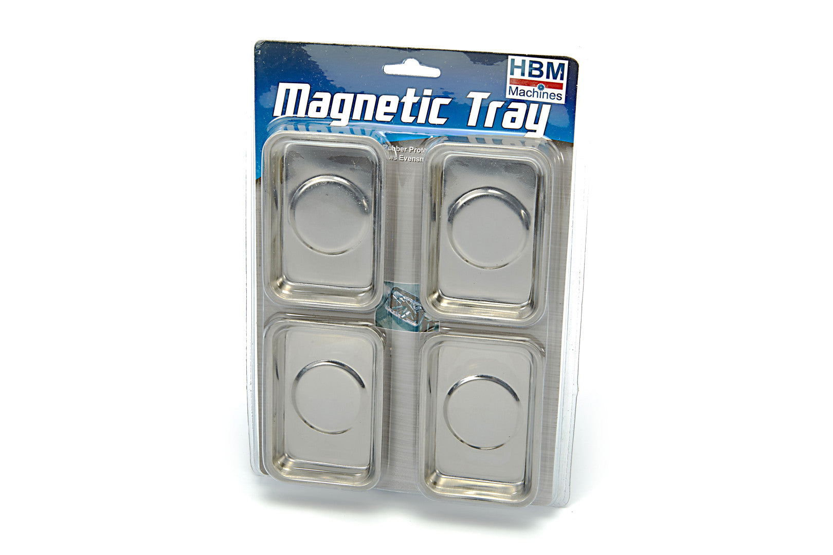 Serie di vaschette magnetiche, acciaio inox, 26 x 93 mm