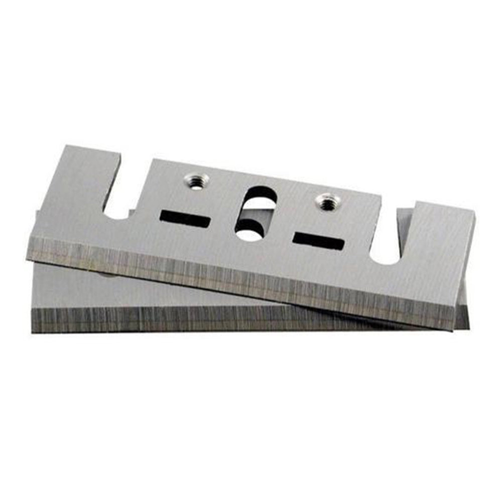 Lame per pialla elettrica, set di 2 lame di ricambio per pialla elettrica manuale per la lavorazione del legno in HSS, 82 x 29 x 3 mm Ingco