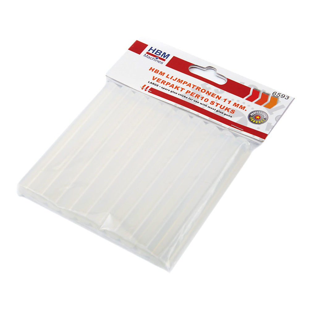 Set-kit 10 bastoncini di colla a caldo standard,di ricambio, per pistole incollatrici, stick colla silicone per pistola a caldo, per bricolage 11x110 mm