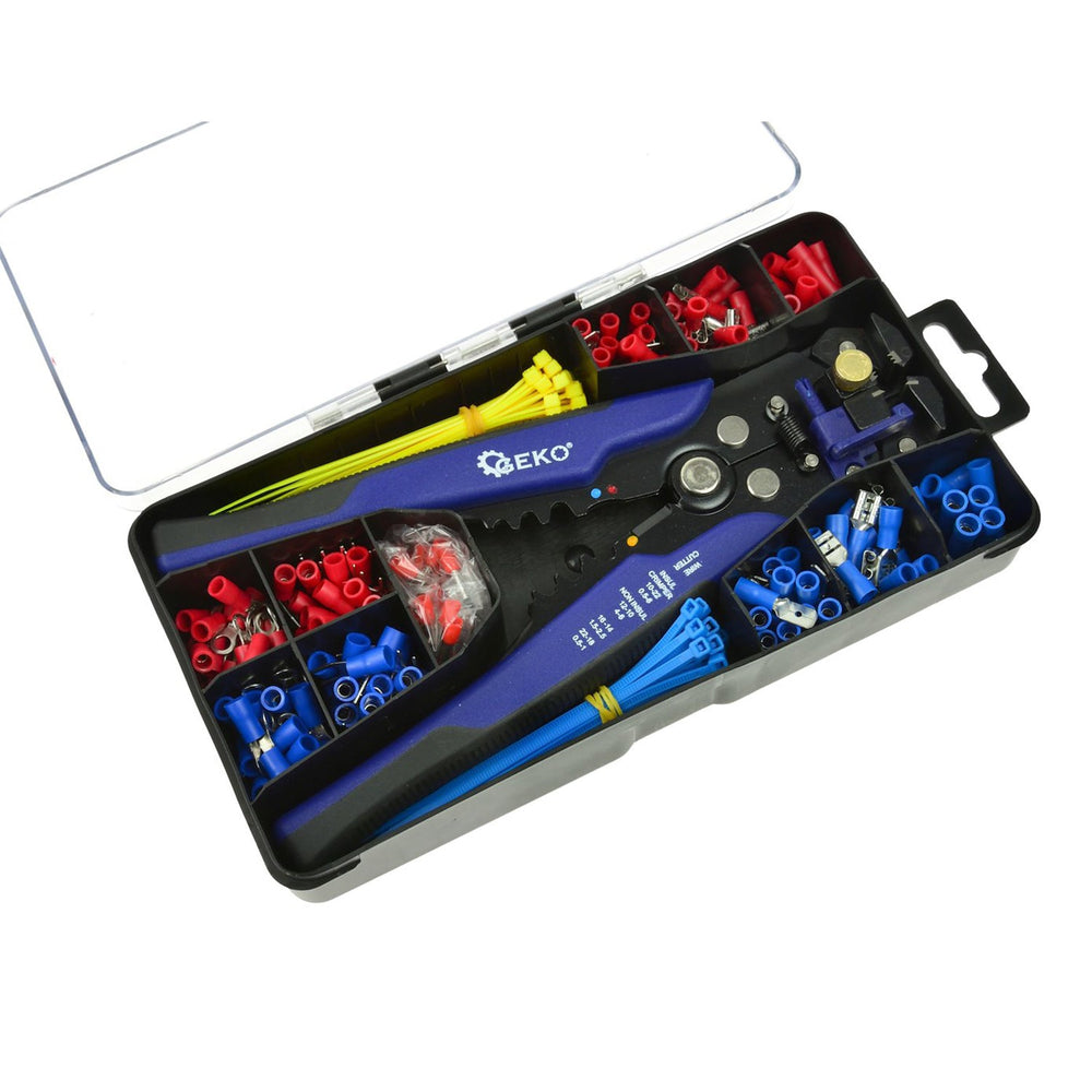 Set-kit 260 pinza crimpatrice capicorda, puntalini elettrici a crimpare, per terminali 0.2–6 mm fai da te