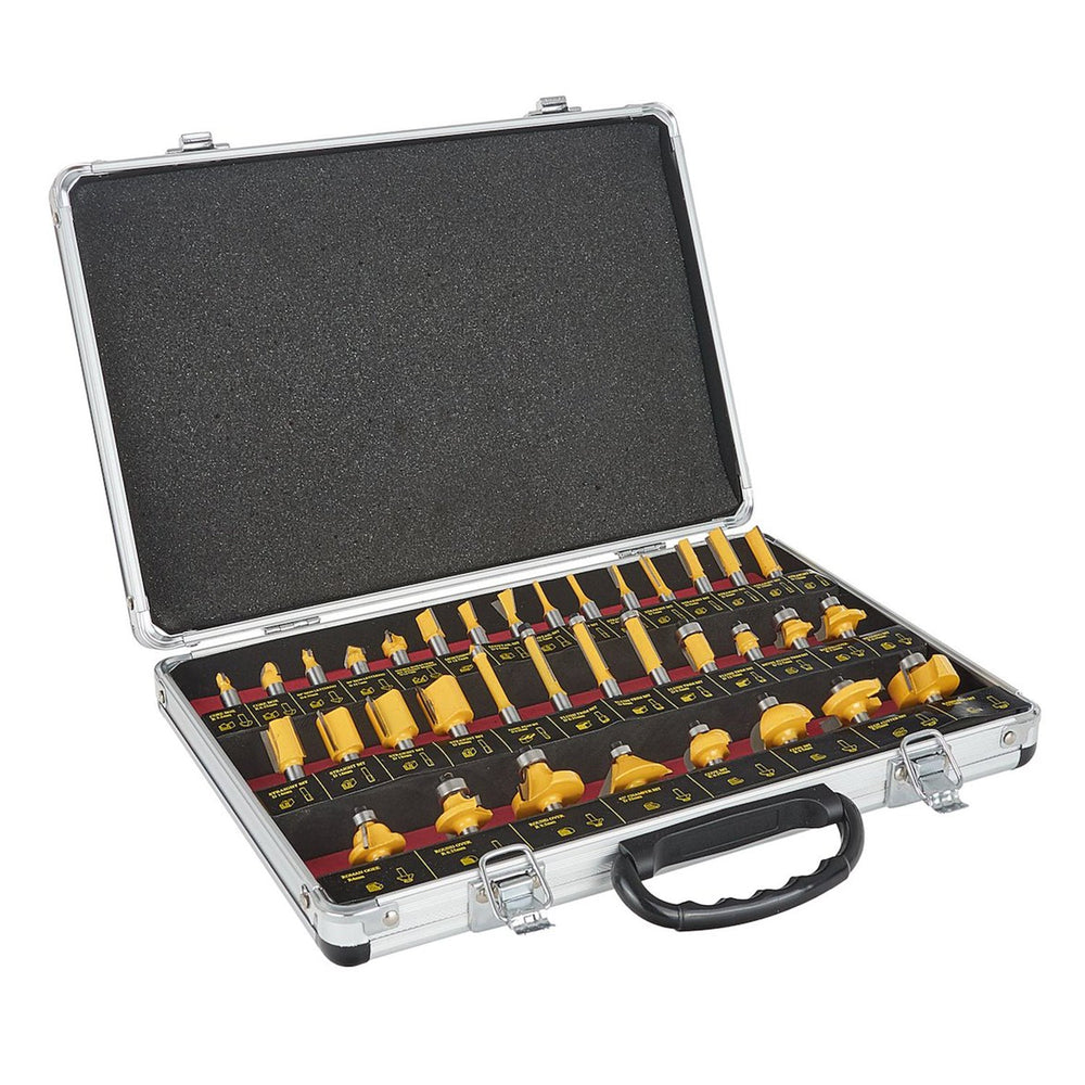 Set-kit 35 frese per scanalatura del legno, punte da taglio legno in acciaio,, 8 mm,HSS , Keltin