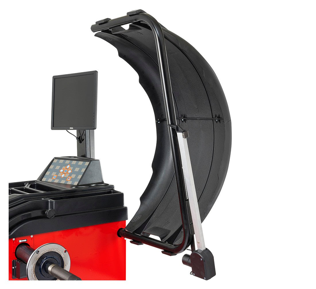 Set-kit attrezzatura gommista 24" W-680: equilibratrice + smontagomme Runflat + pistola a impulsi 1900 Nm