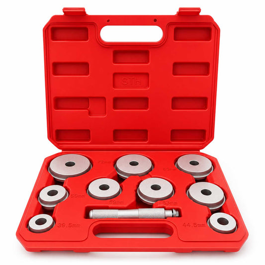 Set-kit attrezzi per cuscinetti ruota, strumenti estrattori dai mozzi ruota, 10 pezzi Gebo Tools