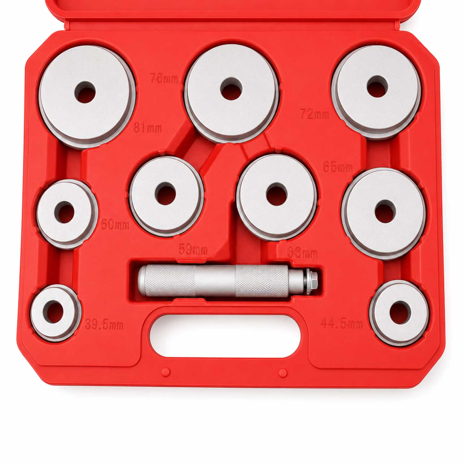 Set-kit attrezzi per cuscinetti ruota, strumenti estrattori dai mozzi ruota, 10 pezzi Gebo Tools