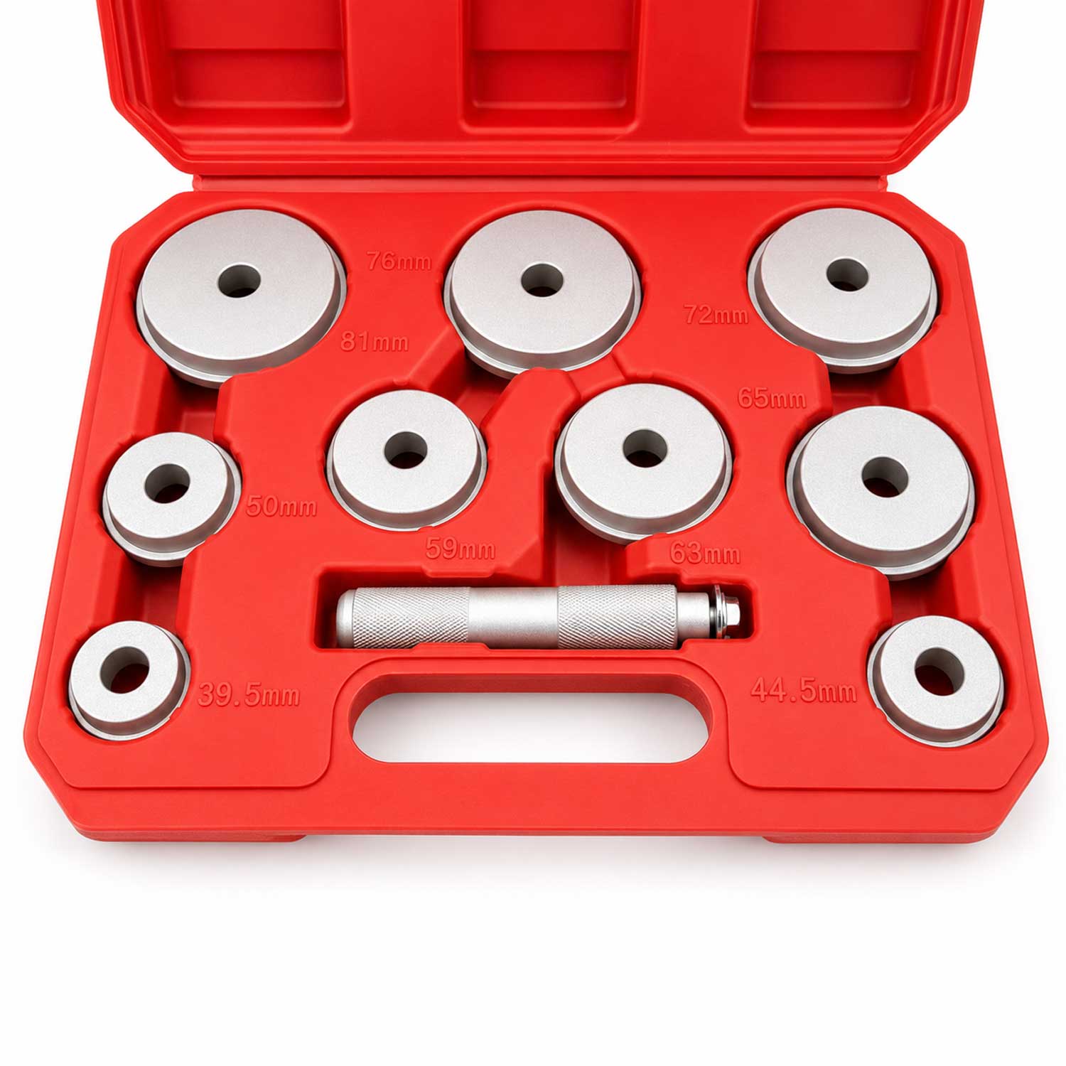 Set-kit attrezzi per cuscinetti ruota, strumenti estrattori dai mozzi ruota, 10 pezzi Gebo Tools