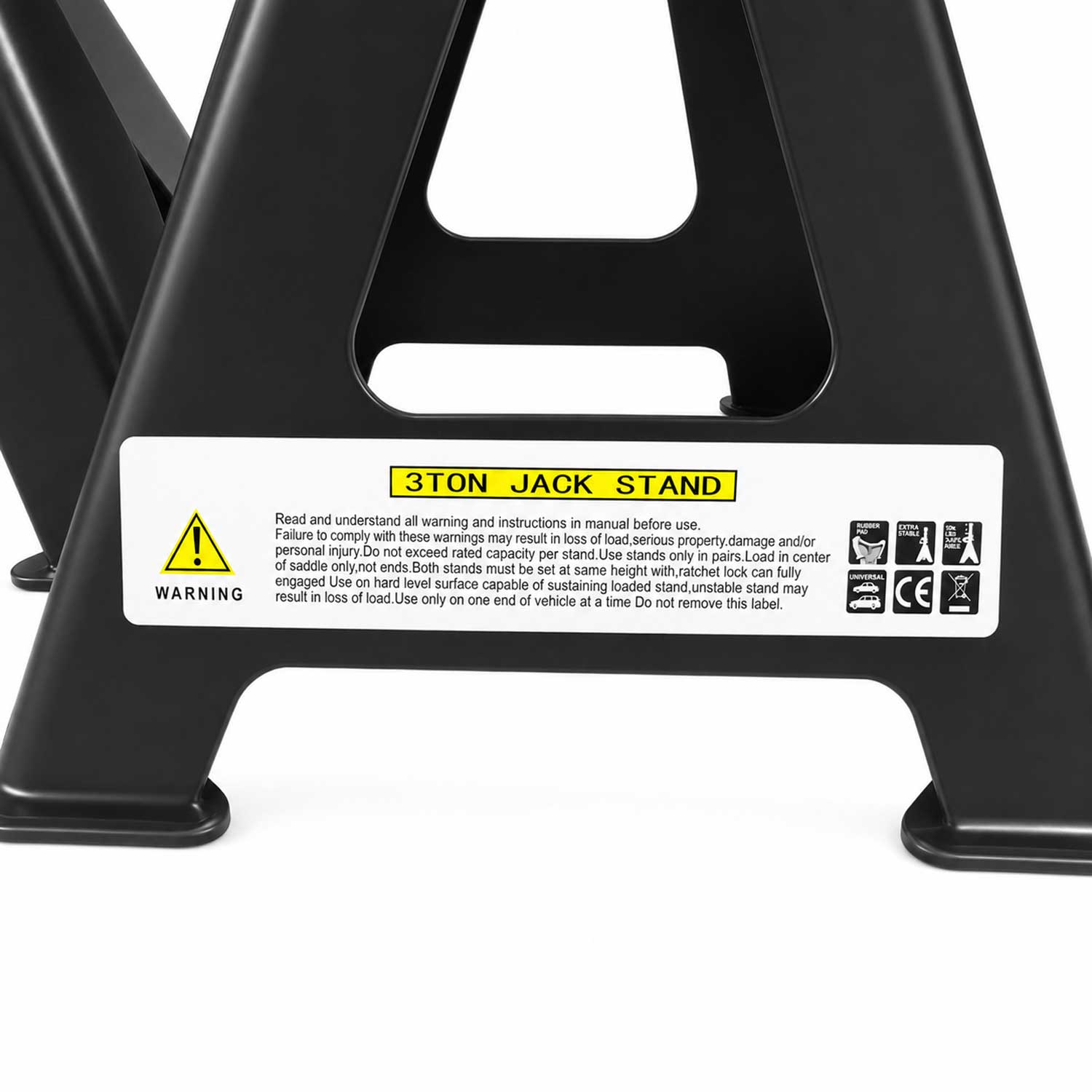 Set-kit cavalletti di supporto con portata di 3 tonnellate, incluso perno di bloccaggio, regolabili in altezza,288 mm-425 mm Gebo Tools