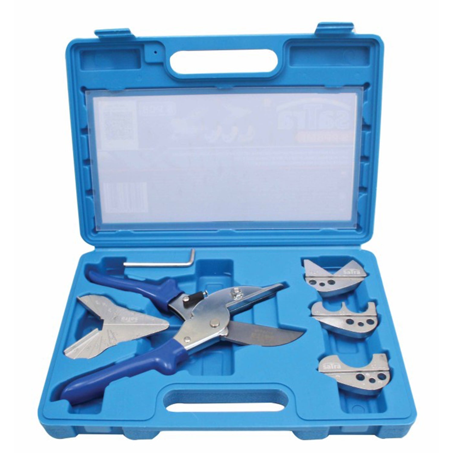 Set-kit cesoie multi-angolo, regolabili 45°-120°, utensile manuale per tagliare PVC, guarnizioni, gomma, vinile, forbici/cesoia multifunzione tagliatubi , taglierina angolare, incluse lame di ricambio in acciaio inox, 6 pezzi