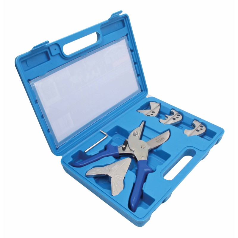 Set-kit cesoie multi-angolo, regolabili 45°-120°, utensile manuale per tagliare PVC, guarnizioni, gomma, vinile, forbici/cesoia multifunzione tagliatubi , taglierina angolare, incluse lame di ricambio in acciaio inox, 6 pezzi