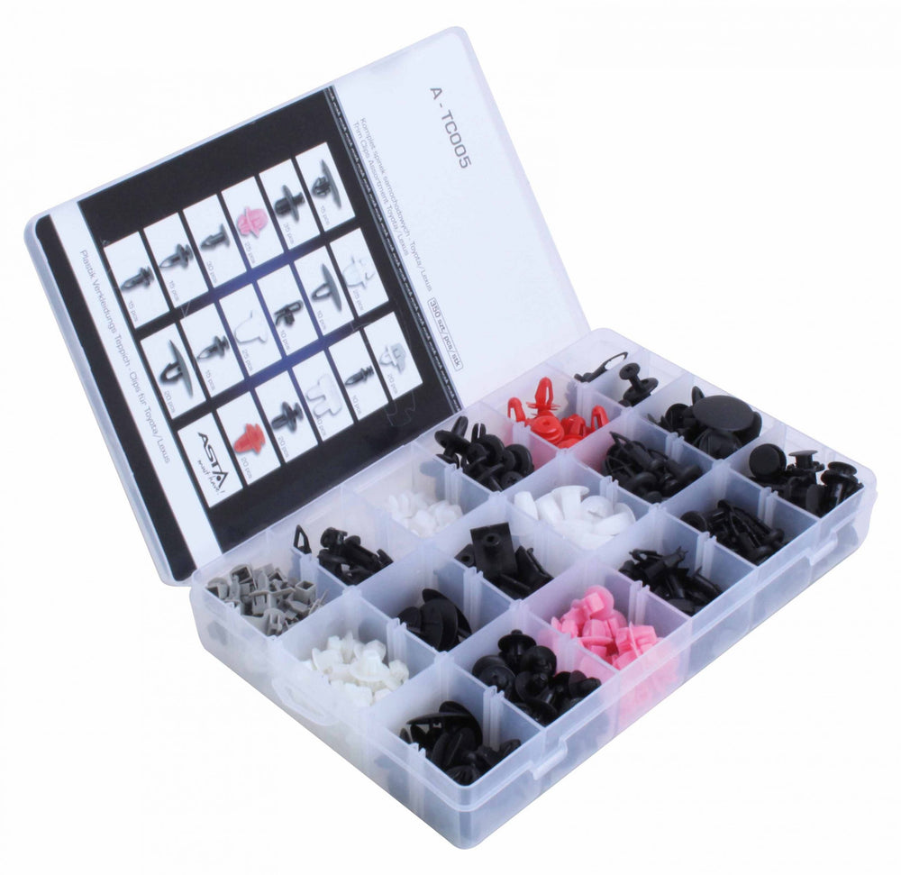 Set-kit clip in plastica per auto ,confezione rivetti, fissaggi universali per veicoli ,carrozzeria ,accessori di fissaggio per Toyota 350 pezzi