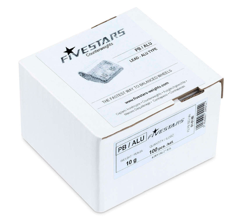 Set-kit contrappesi assortiti per equilibratura ruote auto, pesi cerchi in lega, 10 grammi 100 pezzi 1, 2 kg