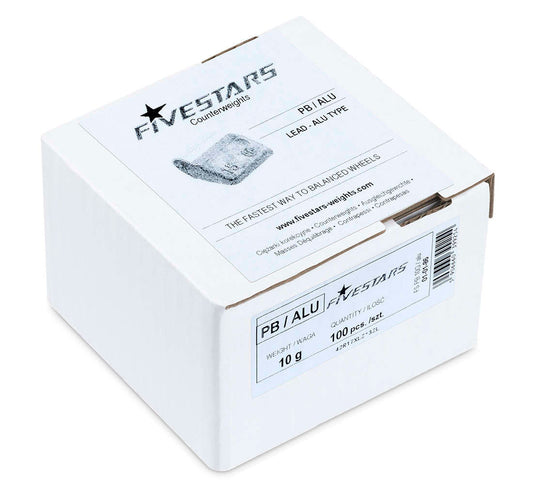 Set-kit contrappesi assortiti per equilibratura ruote auto, pesi cerchi in lega, 10 grammi 100 pezzi 1, 2 kg