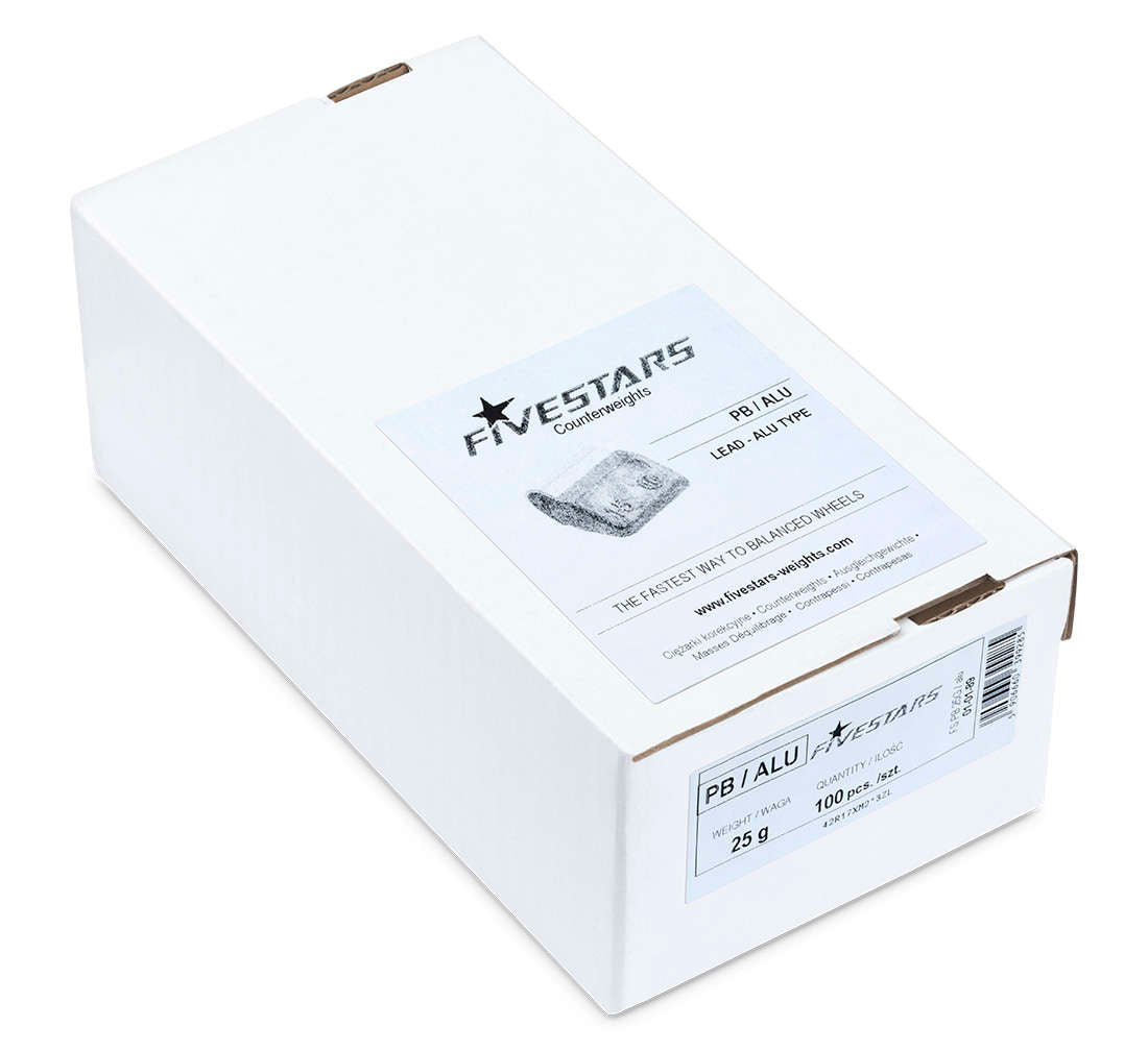 Set-kit contrappesi assortiti per equilibratura ruote auto, pesi cerchi in lega, 25 g 100 pezzi 2, 5 kg