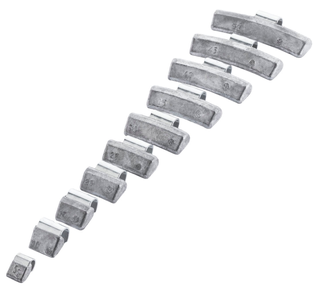 Set-kit contrappesi assortiti per equilibratura ruote auto, pesi cerchi in lega, 5 g 100 pezzi 0, 5 kg