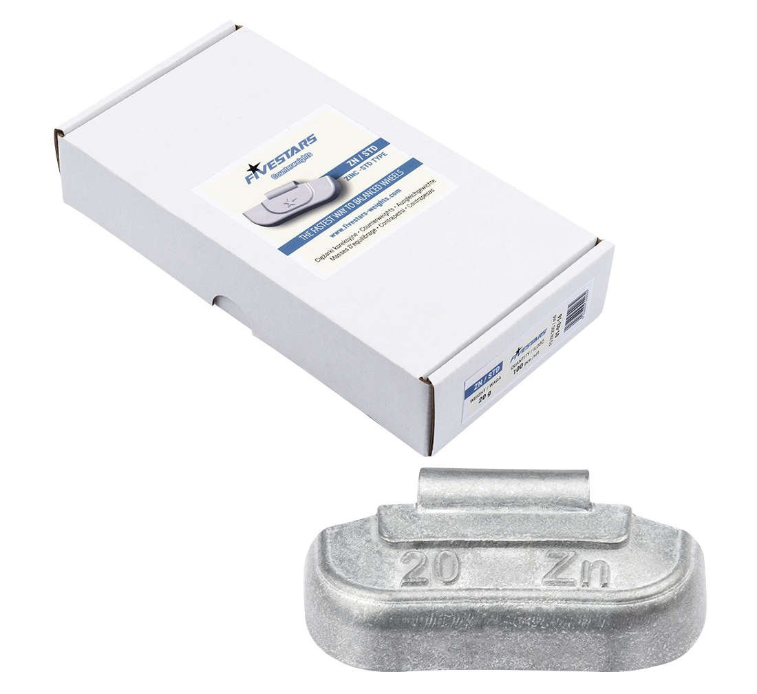 Set-kit contrappesi assortiti per equilibratura ruote in acciaio auto, pesi cerchi, 10 g 100 pezzi Zn 1 kg