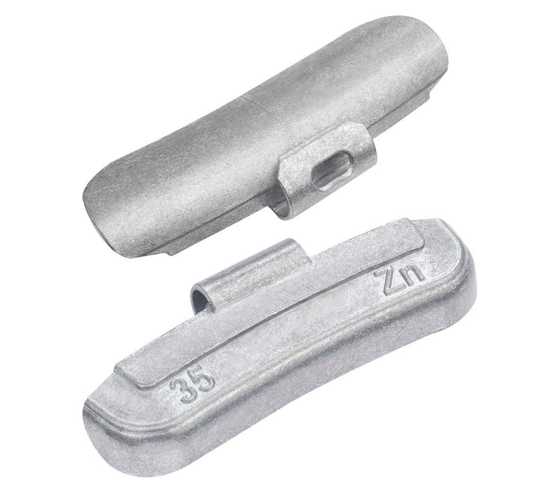 Set-kit contrappesi assortiti per equilibratura ruote in acciaio auto, pesi cerchi, 35 g 50 pezzi Zn