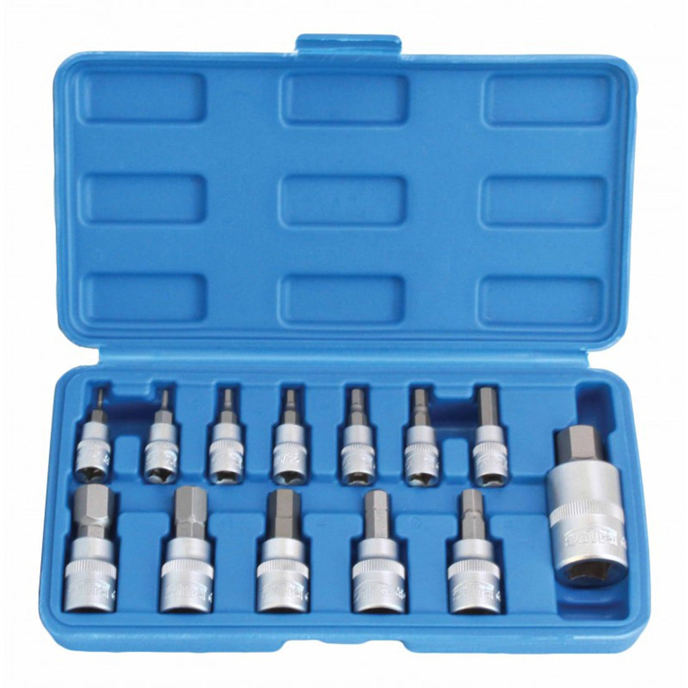 Set-kit inserti a brugola esagonali con attacco da 1/2'' 13 pezzi