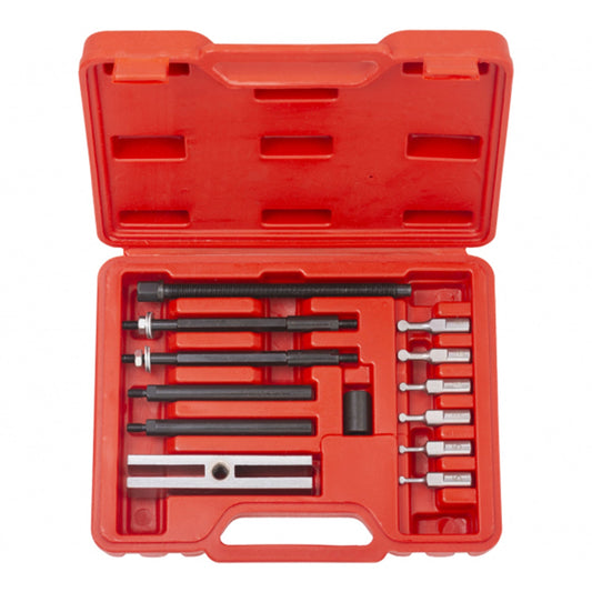 Set di estrattori per cuscinetti, kit separatore per estrattore per cuscinetti, strumento di rimozione per lo smontaggio dei cuscinetti, 5,5–8 mm 15 pezzi
