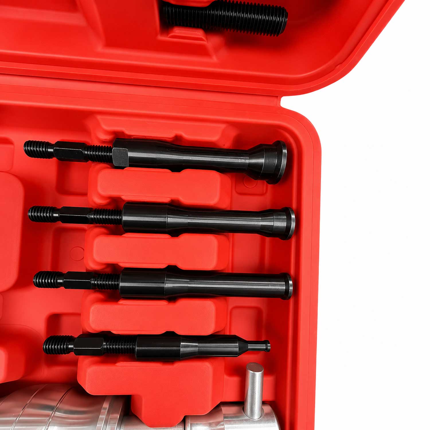 Set-kit estrattore boccole e cuscinetti interni, attrezzi per la rimozione con martello scorrevole, 8 - 58 mm, 17 pezzi Gebo Tools