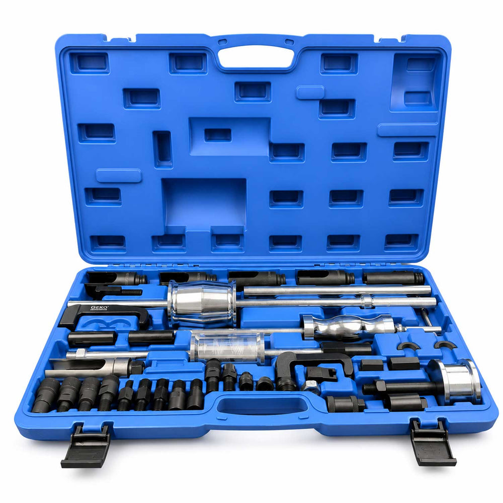 Set-kit estrattori per iniettori CDI con 3 martelli scorrevoli e adattatori 4 pezzi Gebo Tools