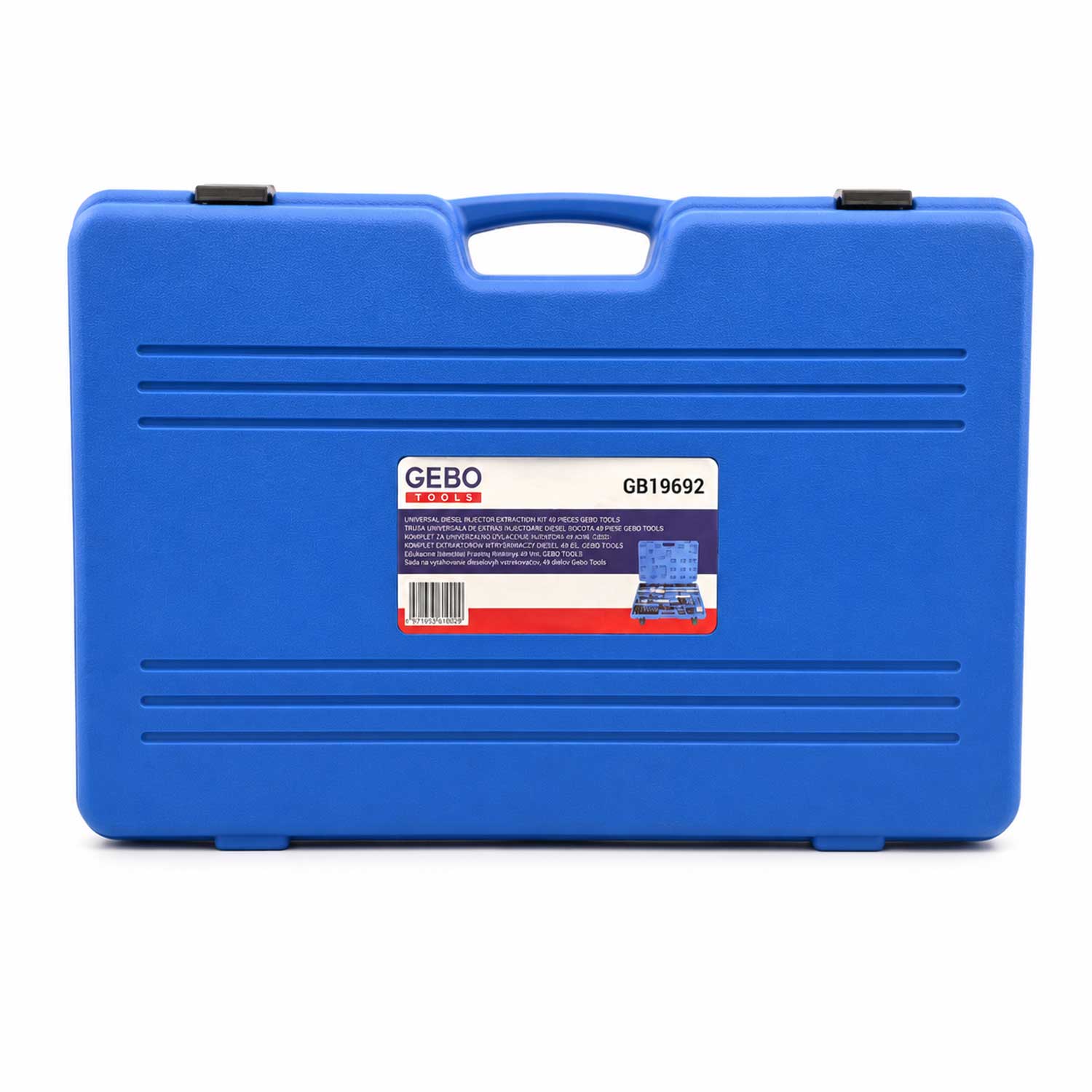 Set-kit estrattori per iniettori CDI con 3 martelli scorrevoli e adattatori 4 pezzi Gebo Tools
