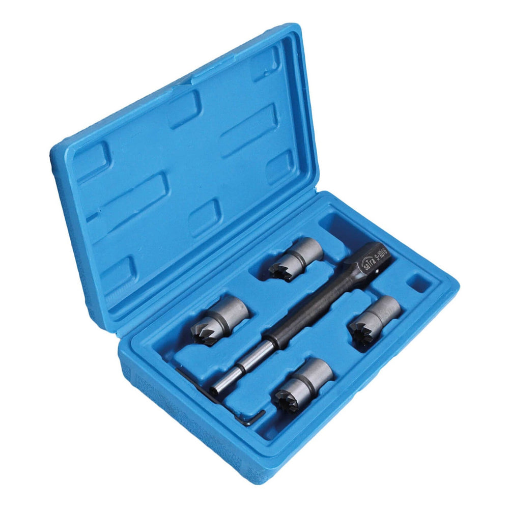 Set-kit frese CDI per pulizia sedi elettroiniettori e/o iniettori,strumenti per la fresatura, 15–19 mm