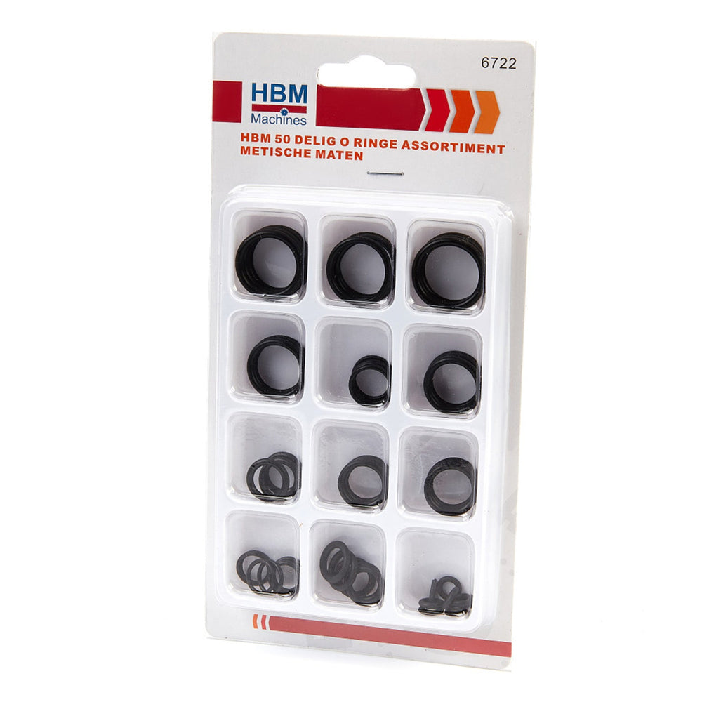 Set-kit guarnizioni O-ring aria condizionata, assortimento per auto A/C compressore e sanitari professionali ,per raccordi,guarnizione riparazione, 50 pezzi