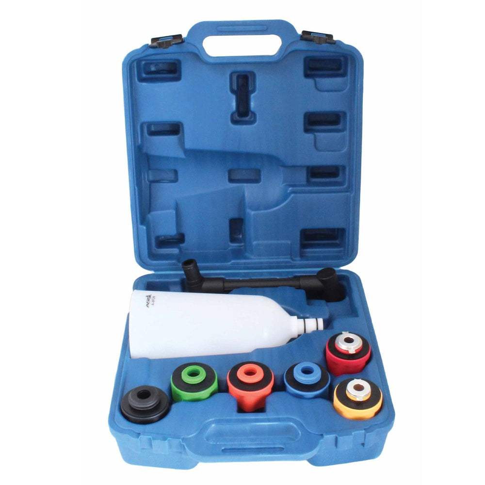 Set-kit imbuto per riempimento olio motore con prolunga e 8 adattatori auto