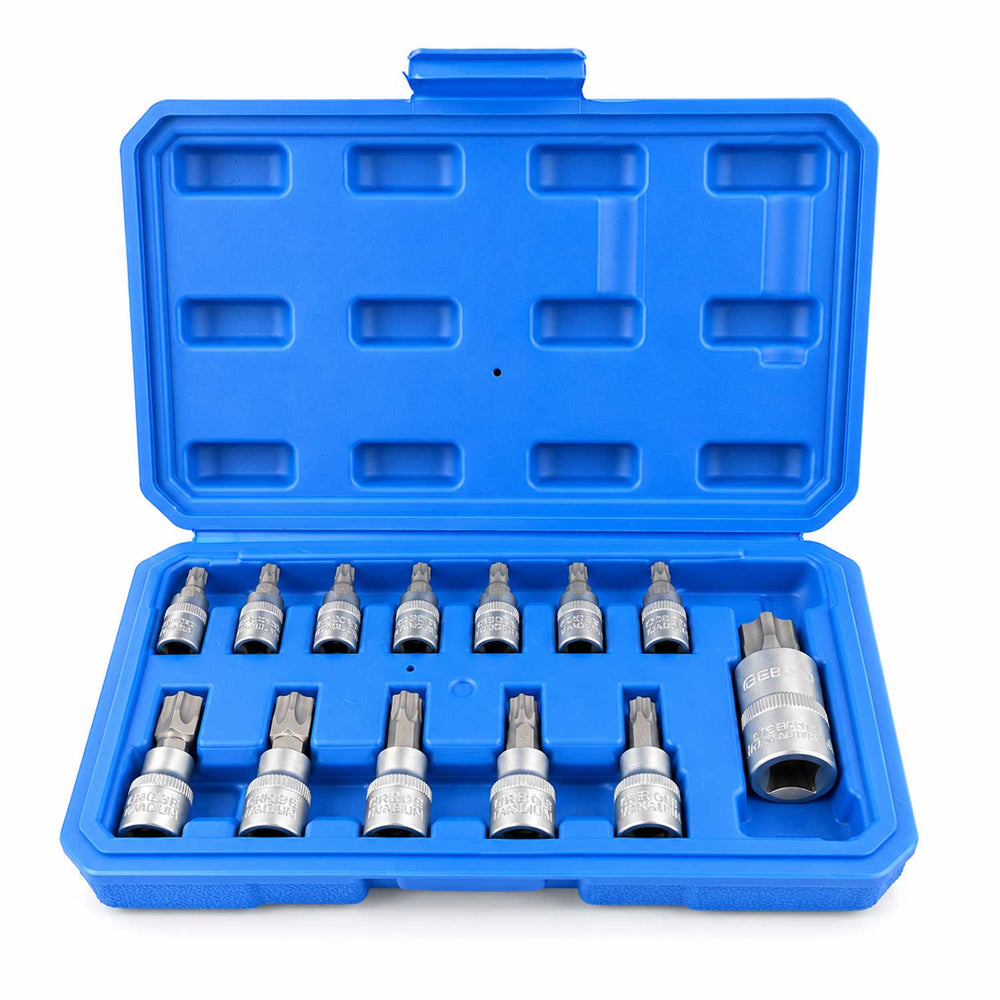 Set-kit inserti Torx ,profilo TS, TS8-TS60 ,12 pezzi Gebo Tools