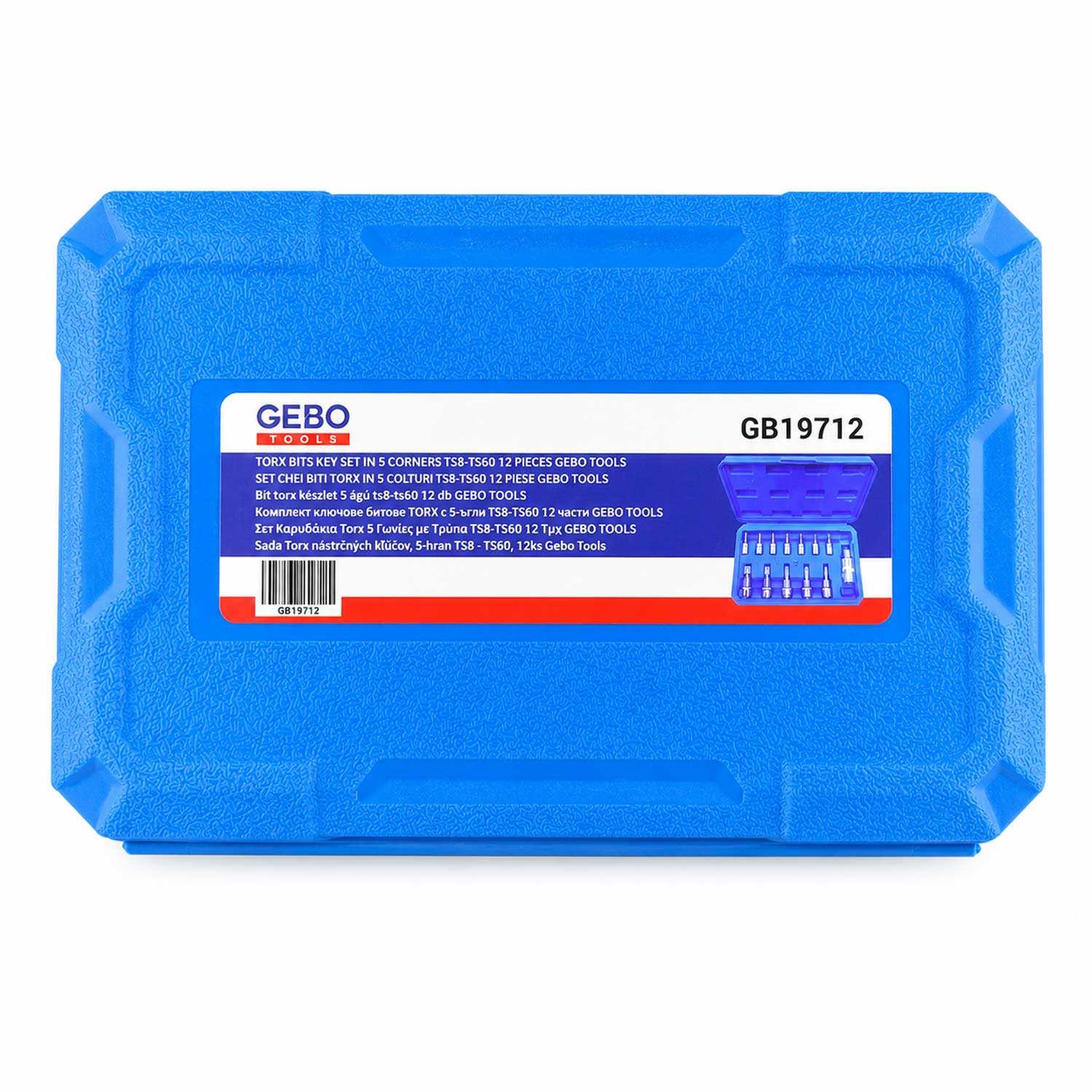 Set-kit inserti Torx ,profilo TS, TS8-TS60 ,12 pezzi Gebo Tools