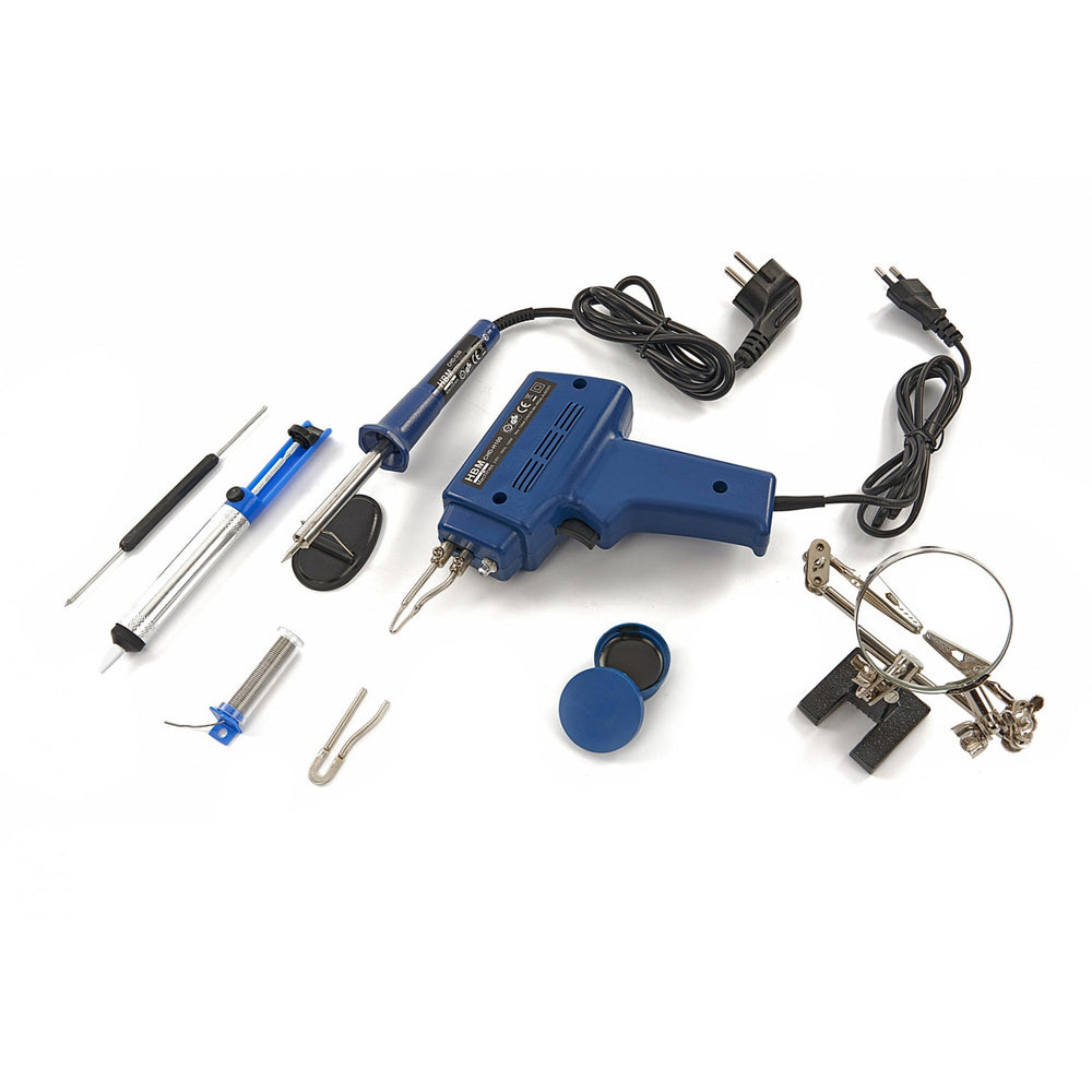 Set-kit pistola colla a caldo, incollatrice, flessibile per fai da te e progetti artigianali, casa riparazioni,rimozione ammaccature tirabolle, 9 pezzi Hbm Machines Olanda