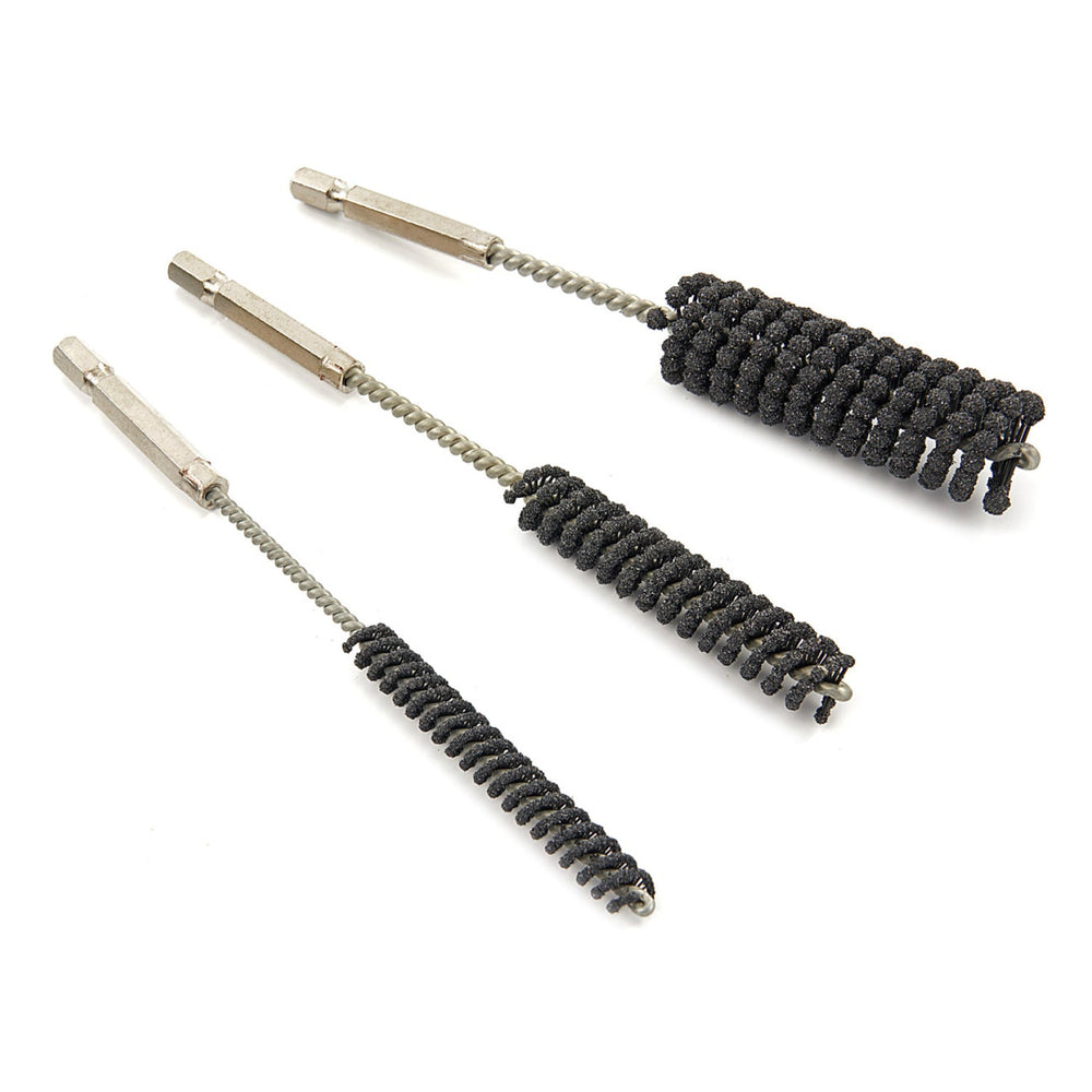 Set-kit spazzole per trapano, metallica ,cilindrica, 1/4 " raccordo Hex, abrasive per lucidatura, levigatura, per la pulizia e la rimozione dello sporco da diverse superfici, 3 pezzi