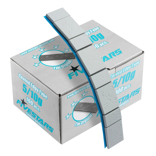 Set-kit striscia adesiva pesi equilibratura, contrappesi adesivi per cerchioni auto, di bilanciatura, auto furgoni e SUV, 5/10 g 100 strisce 8 pezzi/striscia 6 kg grigio opaco