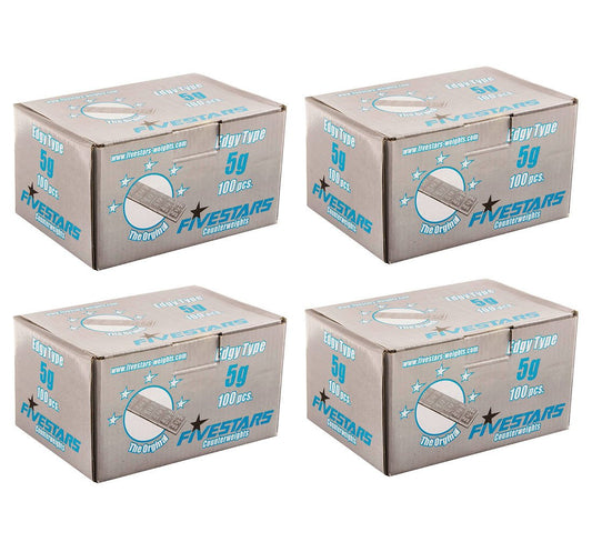 Set-kit striscia adesiva pesi equilibratura, contrappesi adesivi per cerchioni auto, di bilanciatura, auto furgoni e SUV, 5 g 400 strisce, 12 pezzi/striscia 25 kg