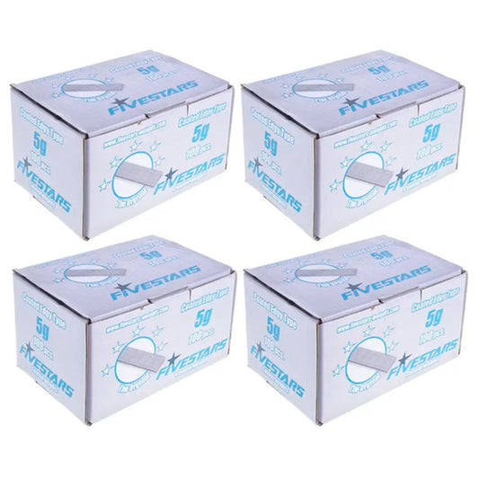 Set-kit striscia adesiva pesi equilibratura, contrappesi adesivi per cerchioni auto, di bilanciatura, auto furgoni e SUV, 5 g 400 strisce Edgy FiveStars 12 pezzi/ striscia 25 kg