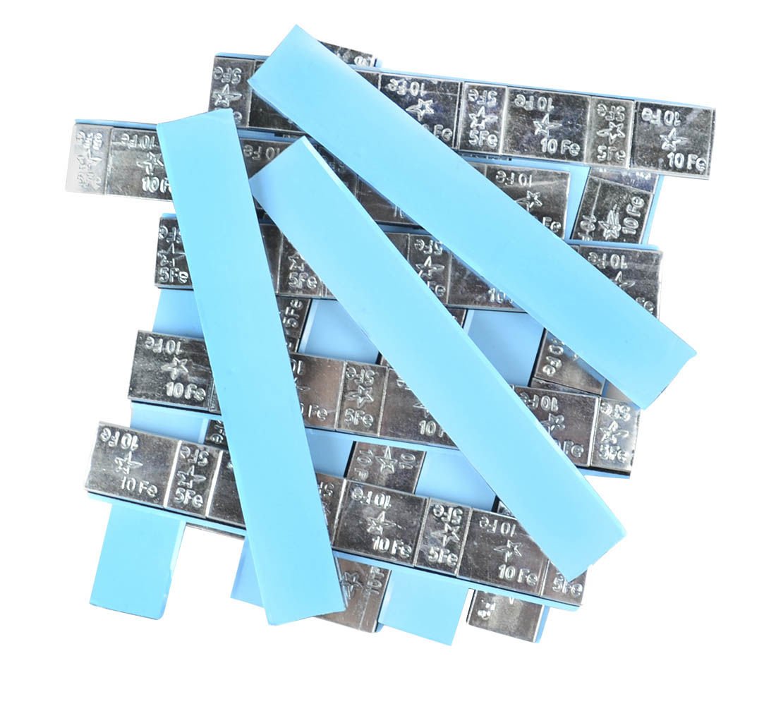 Set-kit striscia adesiva pesi equilibratura, contrappesi adesivi per cerchioni auto, di bilanciatura,auto furgoni e SUV, 5/10 g FiveStars 400 strisce 8 pezzi/striscia