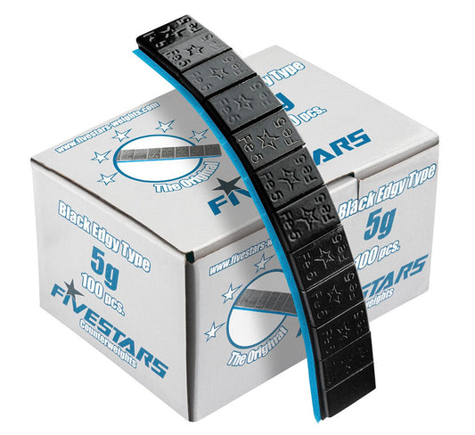 Set-kit striscia adesiva pesi equilibratura, contrappesi adesivi per cerchioni auto, di bilanciatura,auto furgoni e SUV,nero