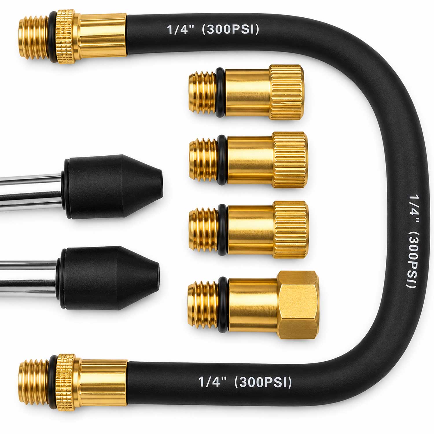 Set-kit tester compressione per motori a benzina e a gas, per auto e camion, con manometro digitale,8 pezzi Gebo Tools
