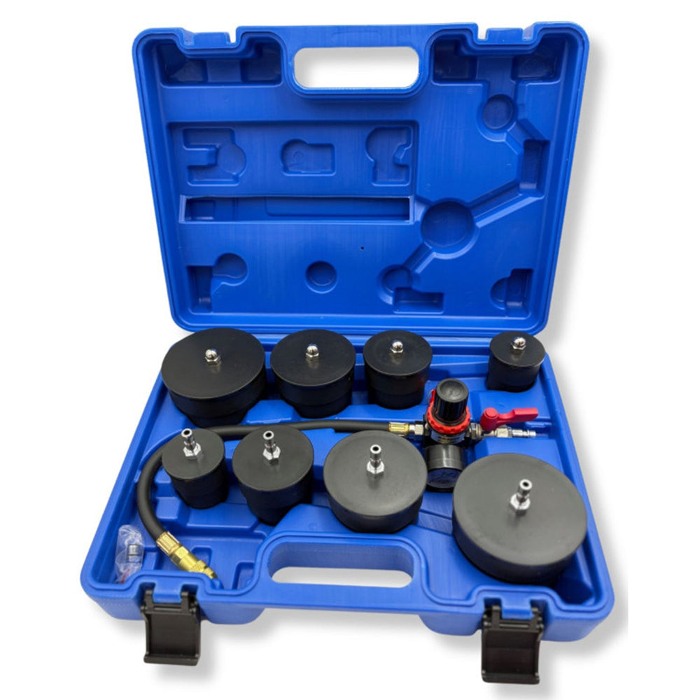Set-kit tester di pressione turbocompressore, per tenuta della pressione dell'aria, 9 pezzi Kb Global