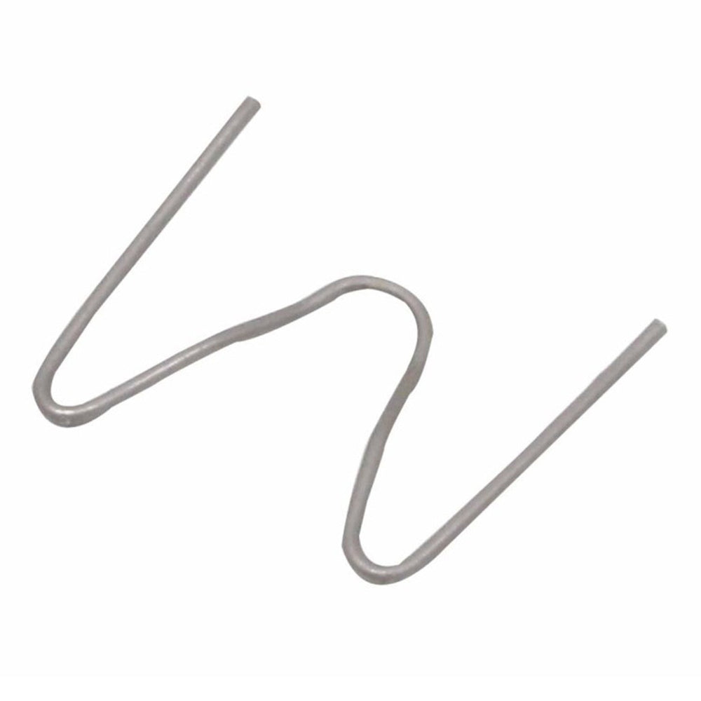 Set-kit 100 graffette caldo, ondulate a M per saldatura plastica, auto paraurti riparazione, cucitrice, angolo esterno 90 gradi, 0.6 mm, larghezza 15 mm