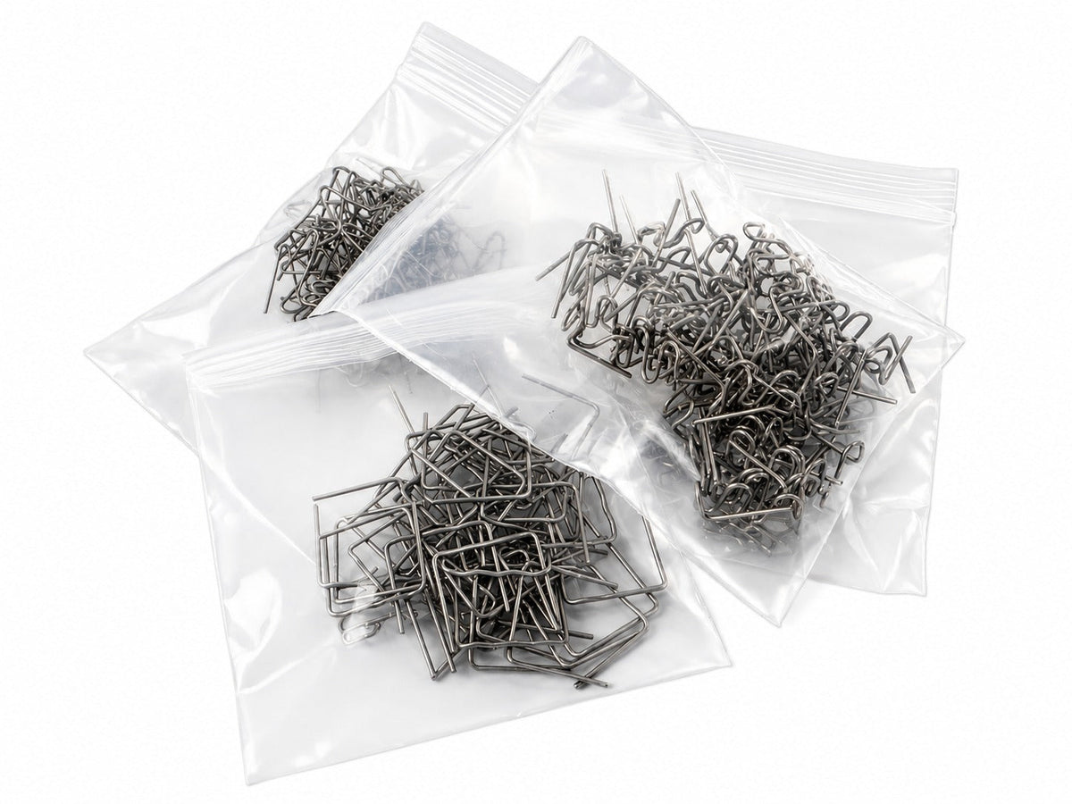 Set-kit 200 graffette caldo, saldatura plastica, auto paraurti riparazione, cucitrice, Gebo Tools