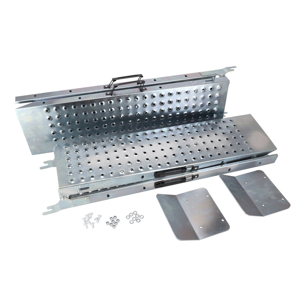 Set-kit 2 rampe di carico auto in alluminio, pieghevoli, max 400 kg, rampa di portatile, antiscivolo moto ATV quad, 180X22.5 cm, Resser