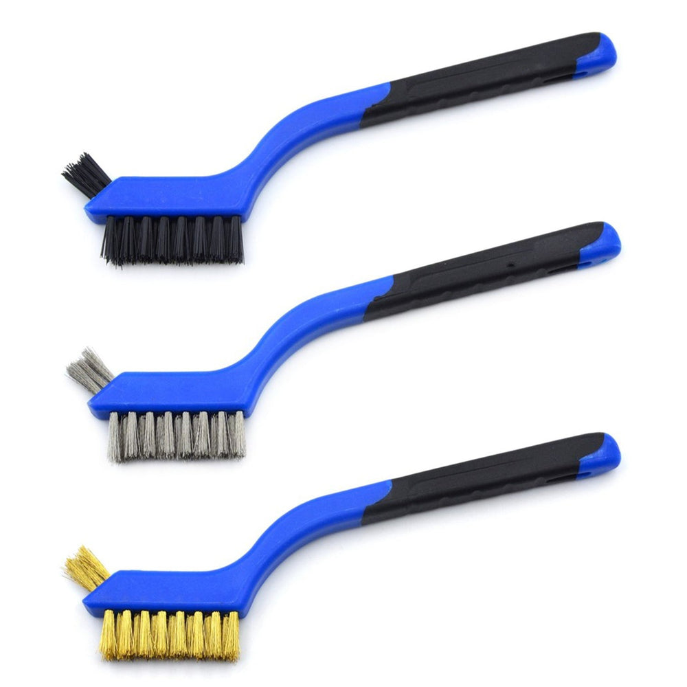 Set-kit 3 spazzole metalliche per trapano, per pulizia, strumenti per lucidatura forniture per il bagno dell'auto, per rimozione ruggine, Geko