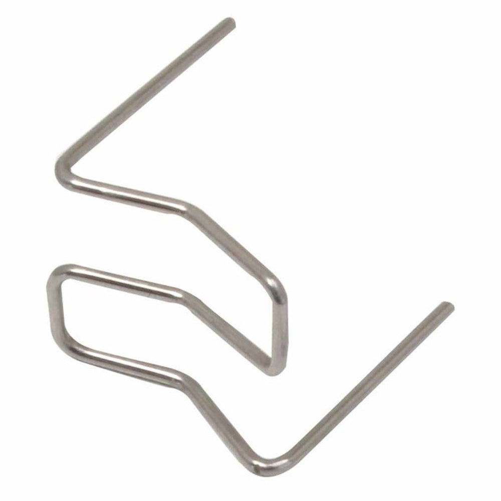 Set-kit 50 graffette caldo, curve, tipo convesso, per saldatura plastica, auto paraurti riparazione,cucitrice, angolo esterno 90 gradi, 0.8 mm, larghezza 15 mm